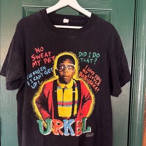 Urkel Graphic T-Shirt - Black